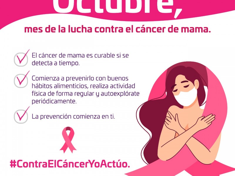 Promueven prevención del cáncer de mama en el istmo