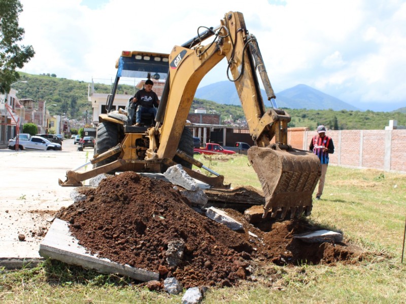 Promueven rescate de espacios públicos en colonias de Jacona