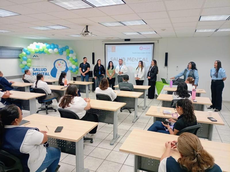Promueven salud mental entre trabajadores de Tetakawi en Empalme