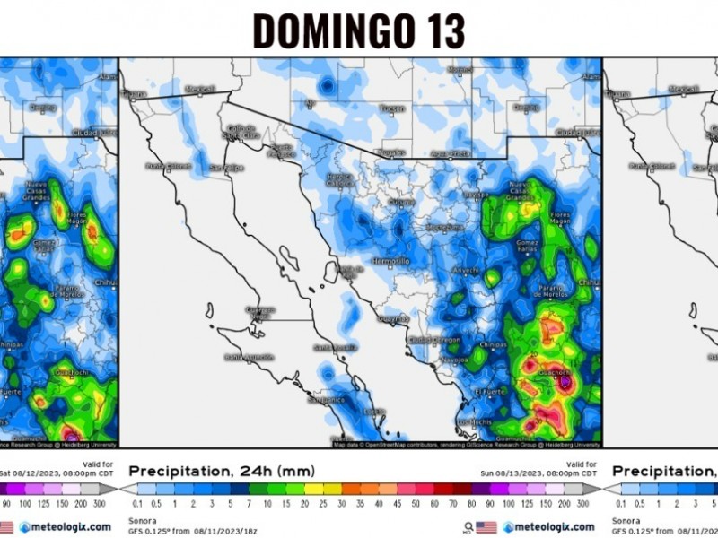 Pronostican 60% de posibilidad de lluvia