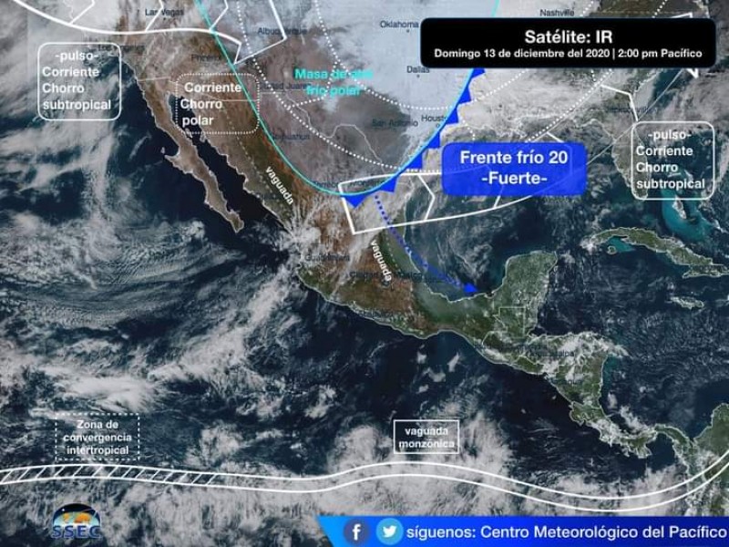 Pronostican descenso de temperaturas en el país