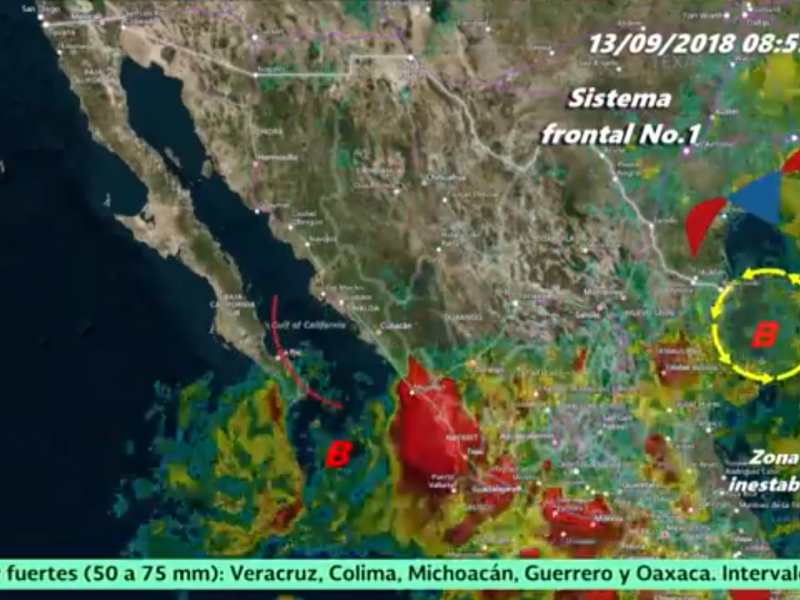 Pronostican lluvias intensas para Nayarit