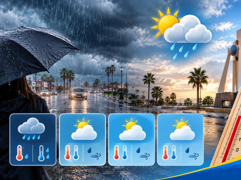 Pronostican lluvias para este sábado y descenso de temperaturas
