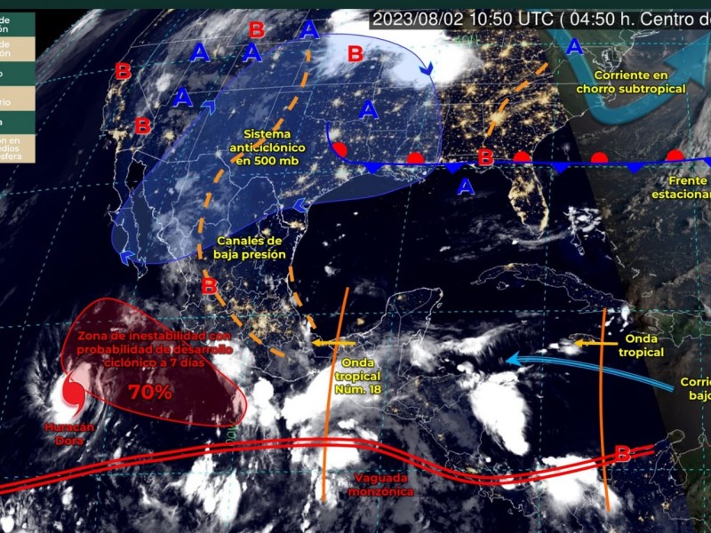 Pronostican lluvias puntuales fuertes hoy en varios municipios de Colima