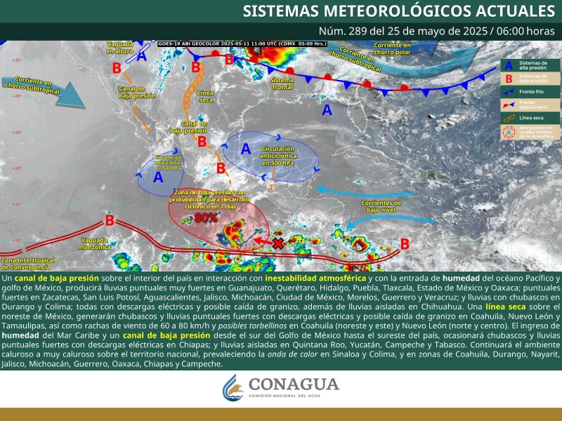 Pronostican lluvias y aguaceros en Oaxaca para este domingo