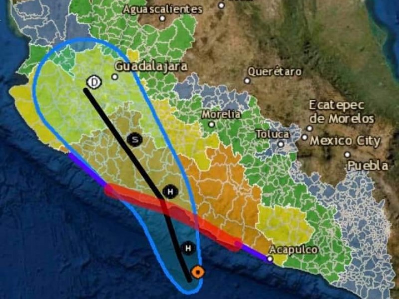 Pronostican peligro “bajo” para Nayarit por Rick