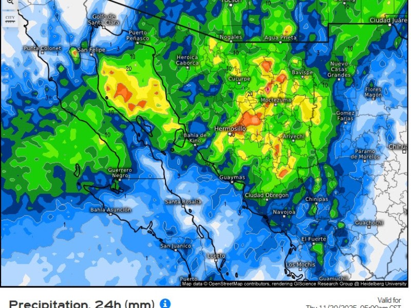 Pronostican posibles nevadas por frente frío número 15