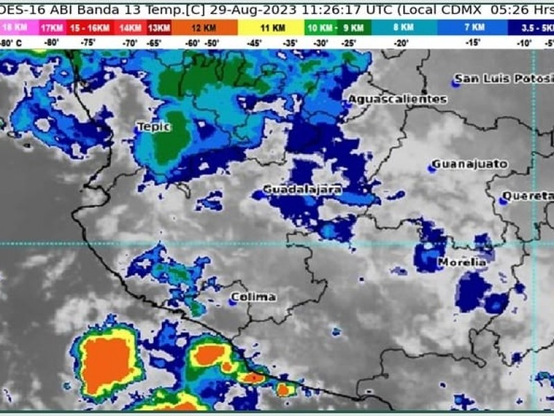 Pronostican probables lluvias fuertes en algunos municipios de Colima