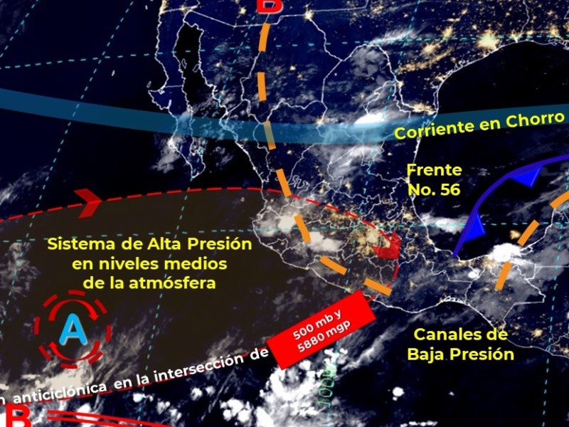 Pronostican tormentas eléctricas y temperaturas de 40° en territorio colimense