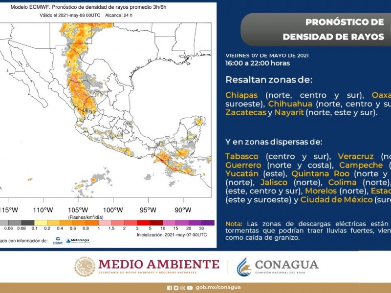 Pronosticas lluvias leves para Nayarit este fin de semana