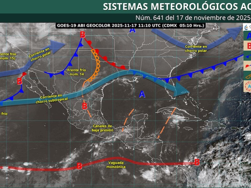 Pronóstico de cielo despejado en el valle de Toluca