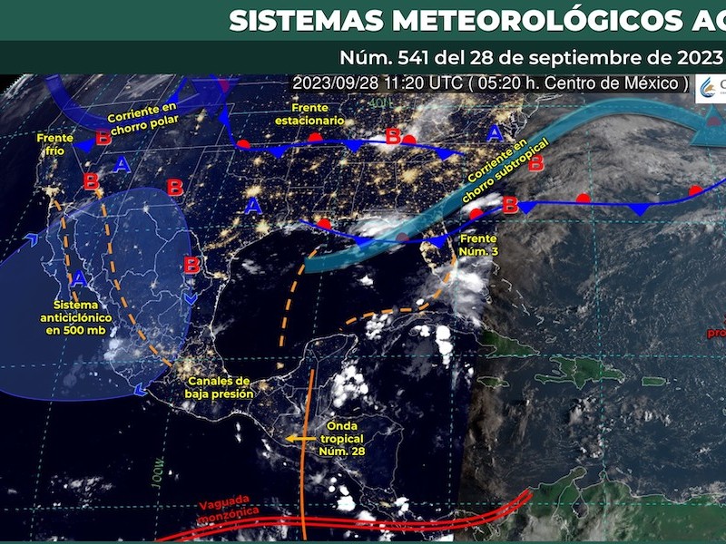 Pronóstico de clima caluroso para el valle de Toluca