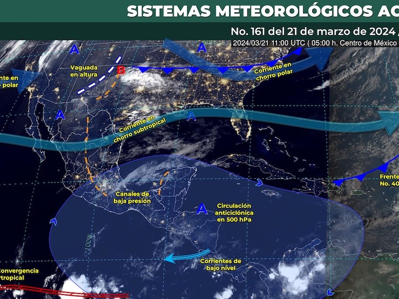 Pronóstico de clima caluroso y seco en Toluca