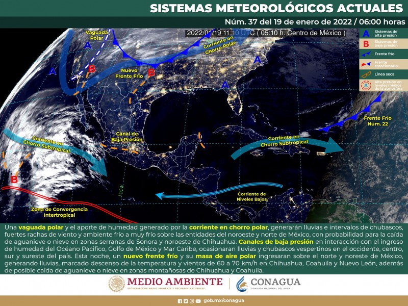 Pronostico de clima para este miércoles en Sonora