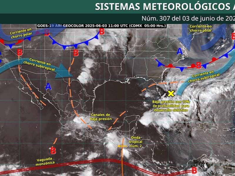 Pronóstico de lluvias fuertes en el valle de Toluca