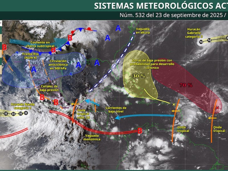 Pronóstico de lluvias fuertes para el valle de Toluca