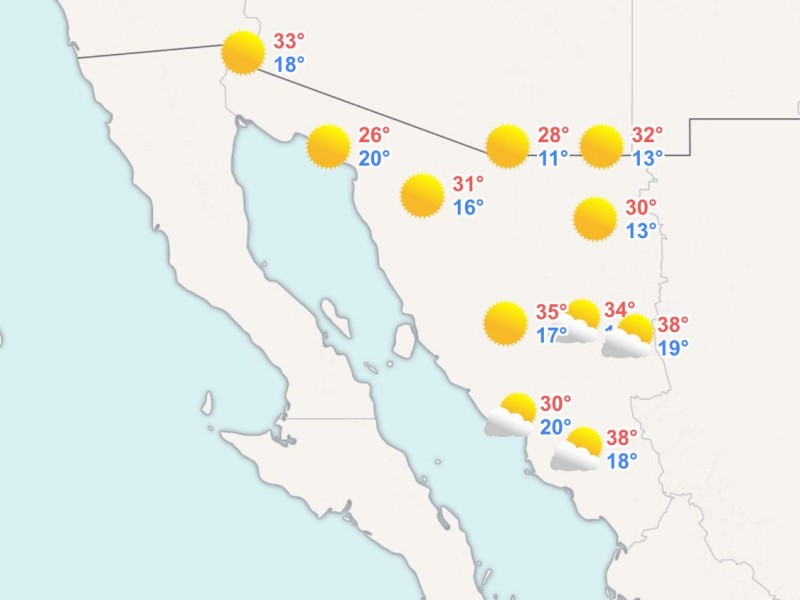 Pronóstico del tiempo de hoy Lunes