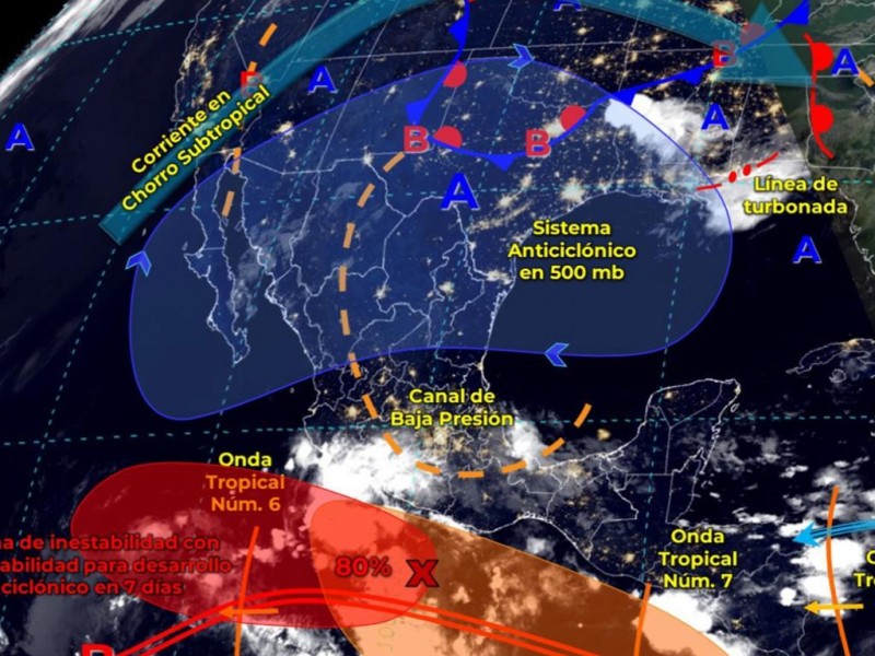 Pronóstico del Tiempo de hoy Lunes