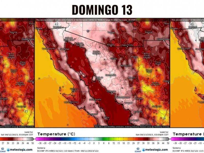 Pronóstico del Tiempo de hoy Lunes