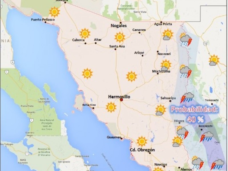 Pronóstico del Tiempo de hoy Martes