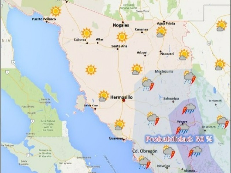 Pronóstico del tiempo de hoy Martes