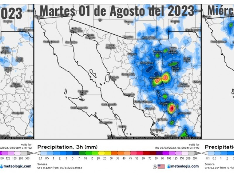 Pronóstico del tiempo de hoy Martes