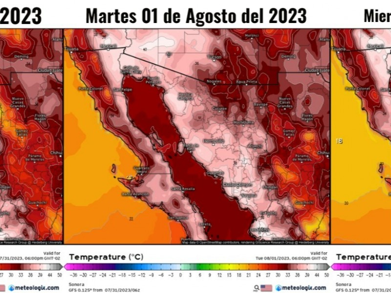 Pronóstico del Tiempo de hoy Miércoles