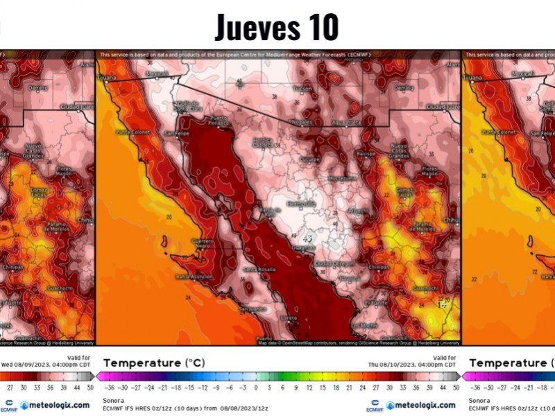 Pronóstico del tiempo de hoy Miércoles