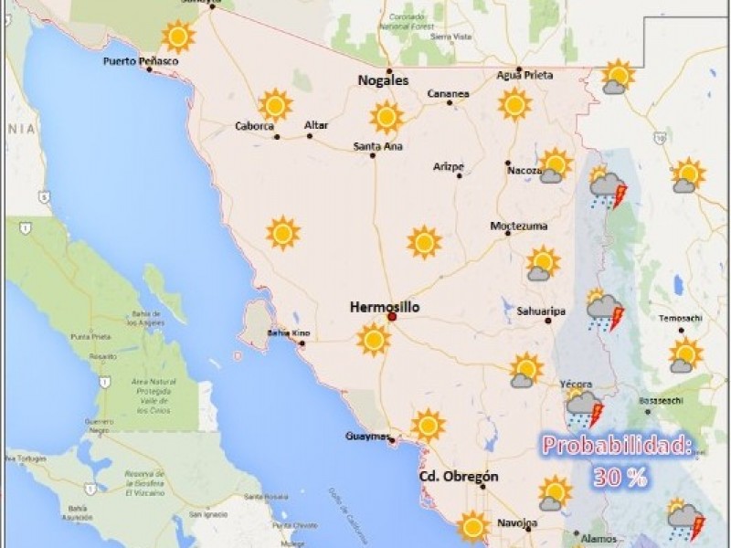 Pronóstico del tiempo de hoy Viernes