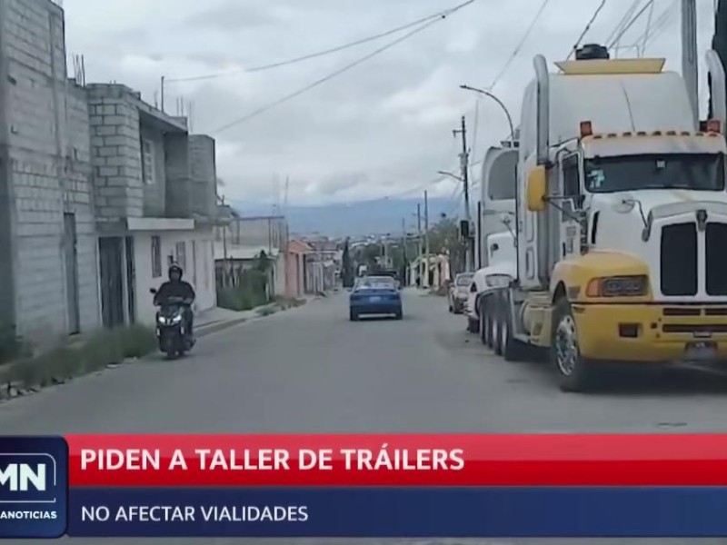 Propietarios de taller denunciado aclara que no afecta la vialidad