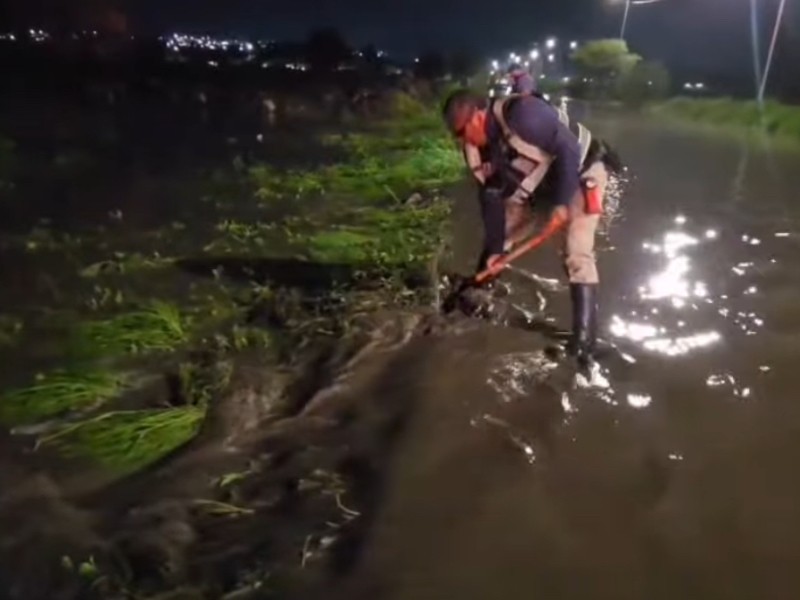 Protección Civil controla contingencia por lluvia en Santa Rosa