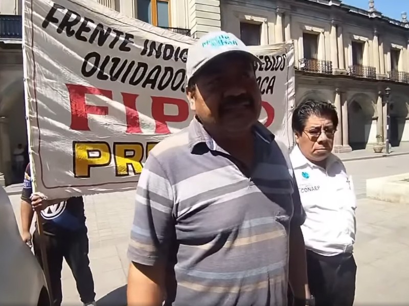 Protesta dirigente de FIPOO, denuncia amenazas y desatención a demandas