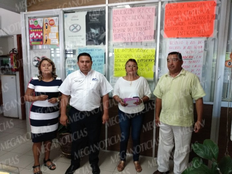 Protesta el SITAC en el Conalep de Juchitán