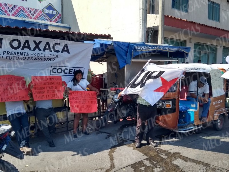 Protesta la CDP en el istmo de Tehuantepec