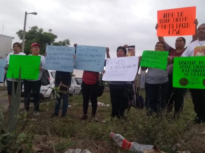 Protesta Solecito de Veracruz en Santa Fe