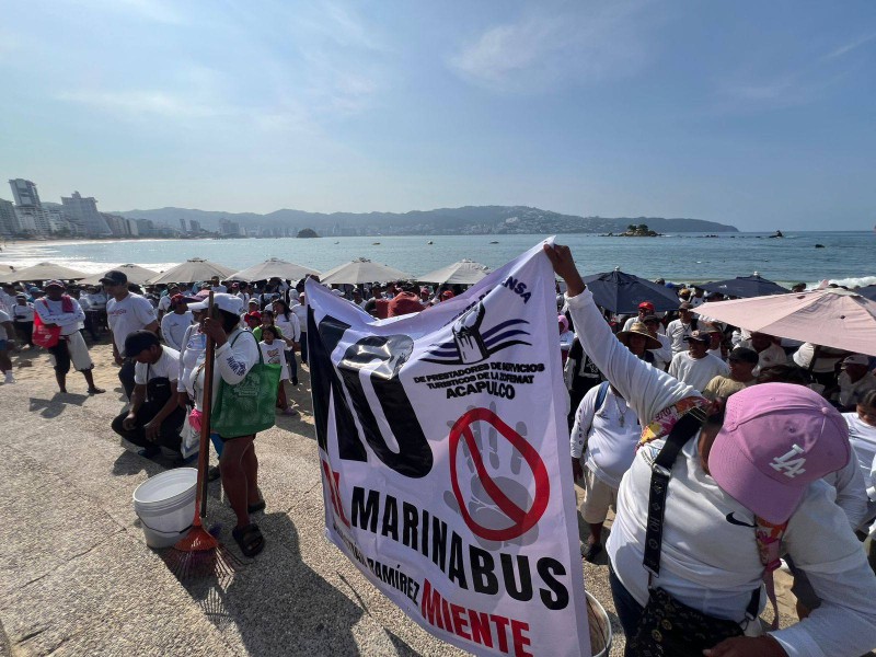 Protestan contra el Marinabús: aseguran que es 