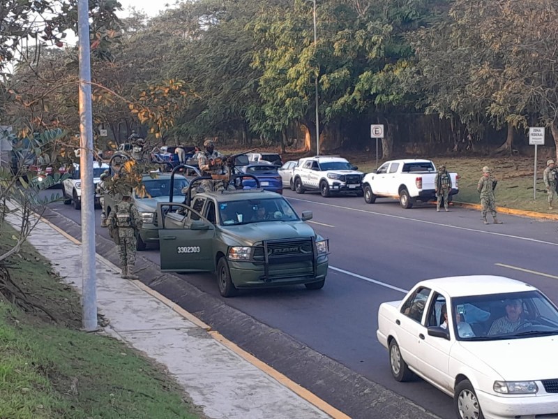 Protestan durante la visita de Claudia Sheinbaum a Veracruz