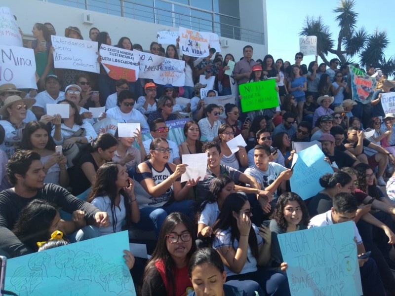 Protestan en contra de proyecto minero