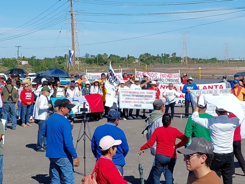 Protestan en contra de Proyectos Petroquímicos en Topolobampo