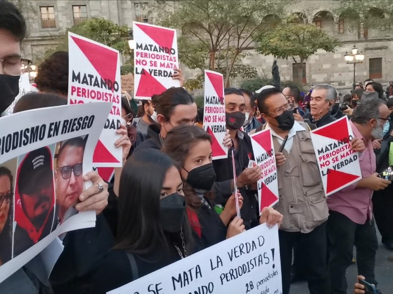Protestan en Guadalajara por asesinatos de periodistas