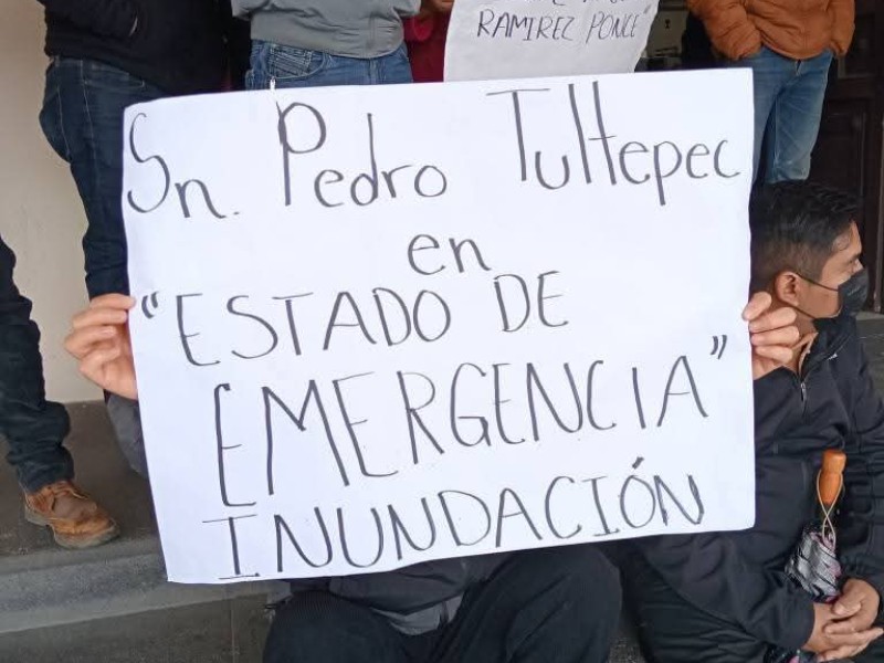 Protestan en Lerma por inundaciones de aguas negras; sin acuerdos