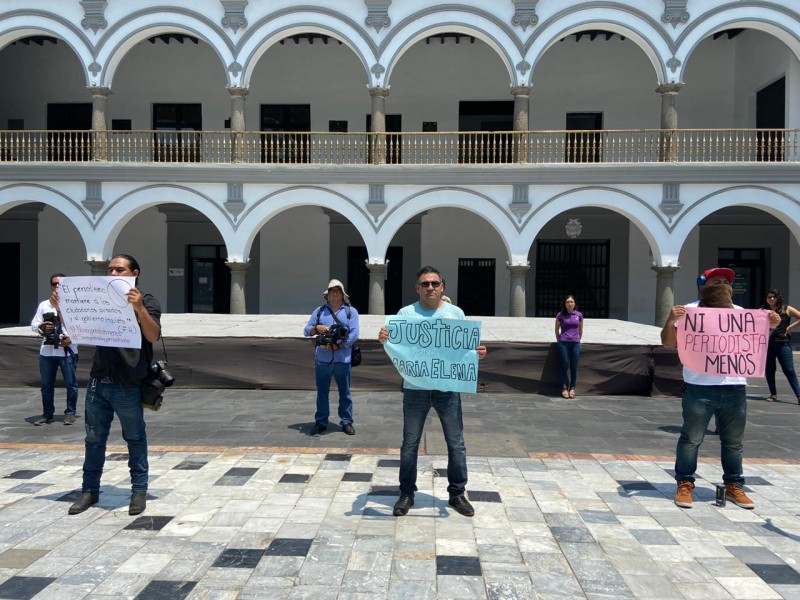 Protestan periodistas de Veracruz, exigen justicia por asesinato de reportera