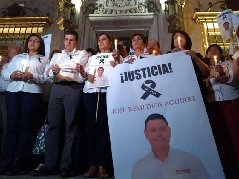 Protestan por asesinato de candidato