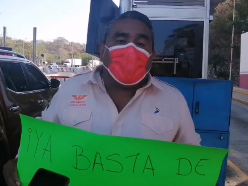 Protestan por incremento a casetas de Autopista del Sol