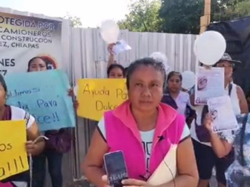 Protestan tras desaparición de Dulce Viridiana en Ocozocoautla