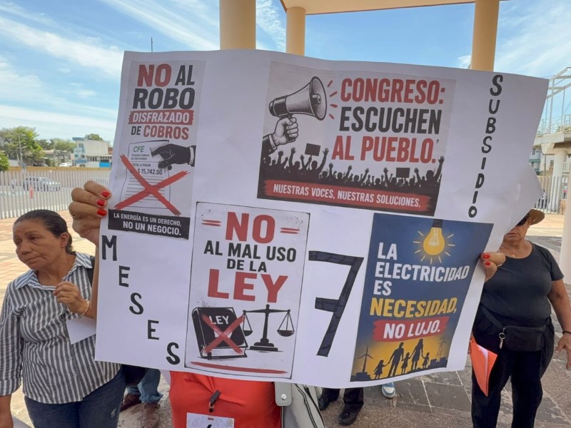 Protestarán usuarios frente a oficinas de la Comisión de Electricidad en Guasave
