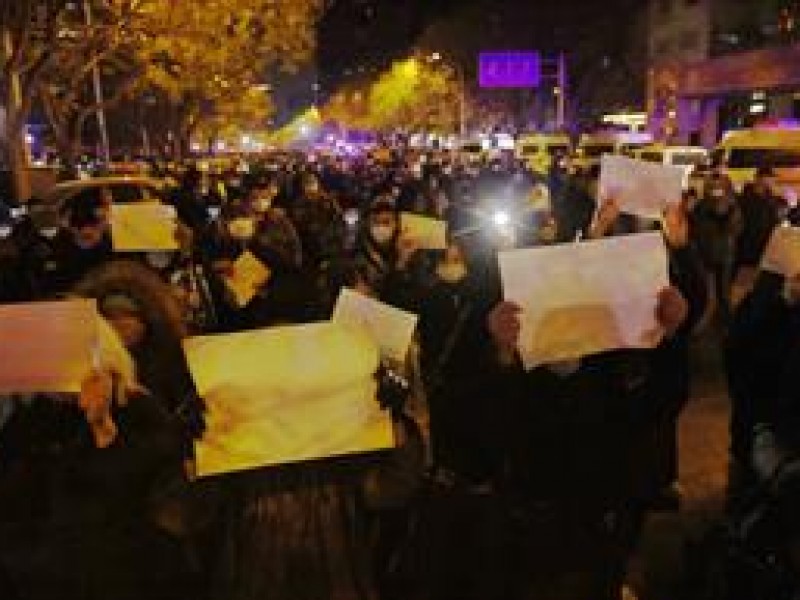 Protestas contra confinamientos en Pekin