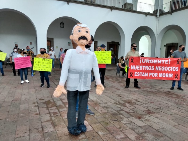 Protestas contra el alcalde llegan a la CEDH