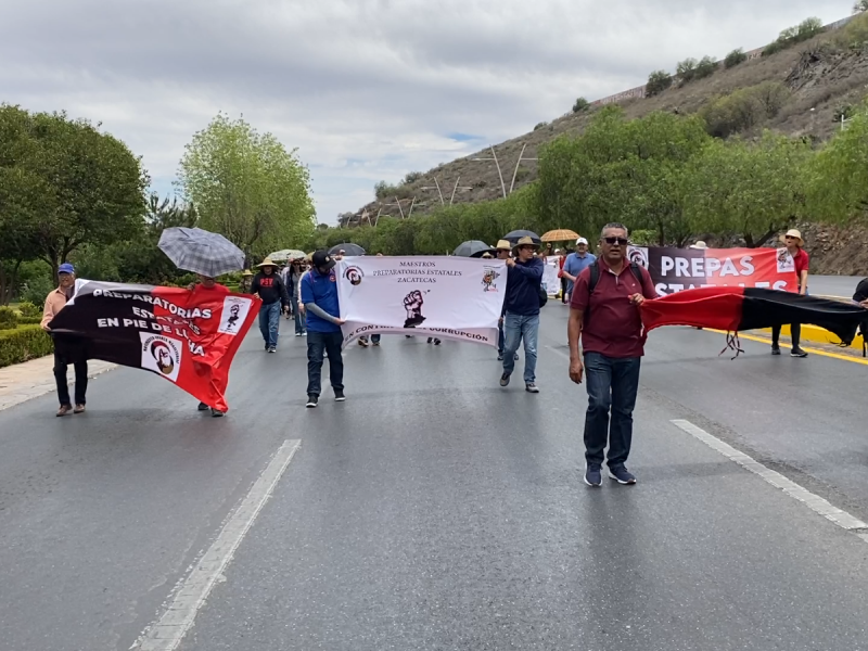Protestas del Movimiento de Prepas Estatales se intensifican en Zacatecas
