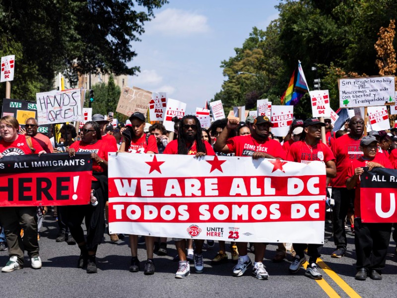 Protestas en Washington contra Donald Trump